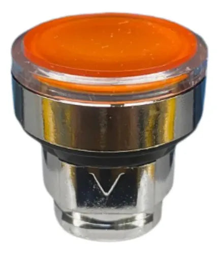 Cabeçote Para Botão Luminoso Ø22mm Metal Zb4bw353 Schneider Laranja
