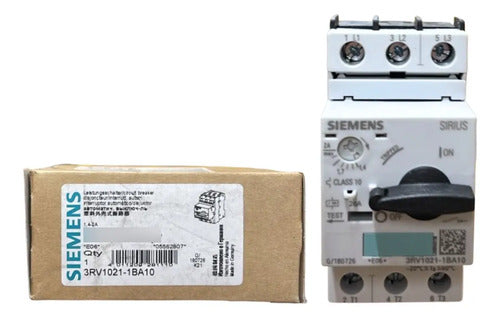 Disjuntor Motor 3rv1021-1ba10 1,4-2,0a Siemens