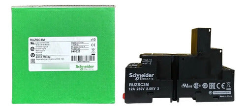 Kit Com 3: Base Undecal Separada P/ Rele Ruzsc3m Schneider