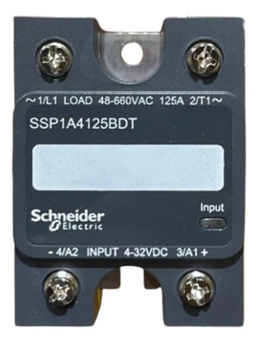Relé De Estado Sólido P/ Painel 125a Ssp1a4125bdt Schneider 48-660vca / 4-32vcc