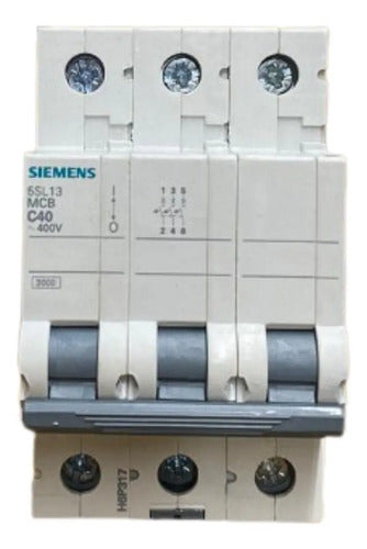 Disjuntor Tripolar 5sl1340-7mb 40a Siemens