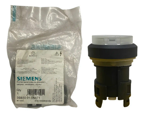 Kit Com 2 Peças: Sinaleiro 22mm Branco 3sb3001-0ba71 Siemens