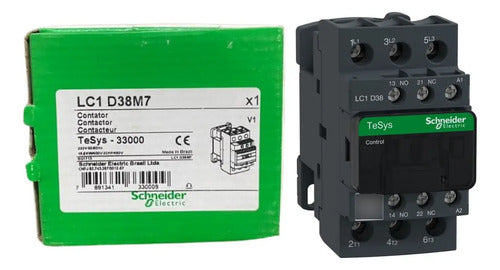 Contator 3p Tesys 38a 1na+1nf 220vca Lc1d38m7 Schneider 220v