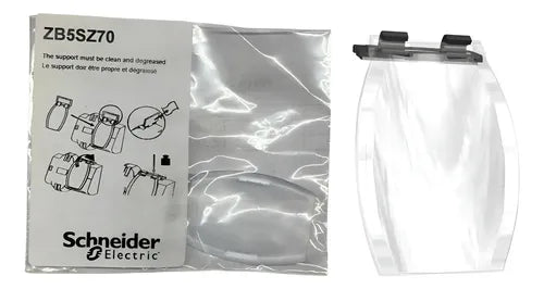 Kit Com 2: Capa De Proteção Para Botão Zb5sz70 Schneider Transparente -