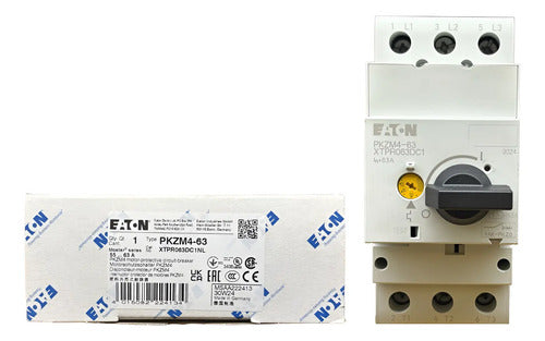 Disjuntor Motor Tripolar 55 - 65a 222413 Pkzm4-63 Eaton 690v 50 - 60 Hz