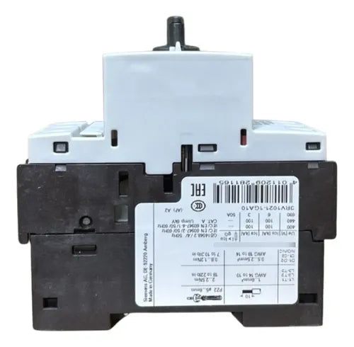 Disjuntor Motor 3rv1021-1ga10 4,5-6,3a Siemens