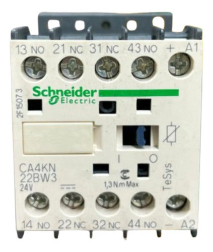 Contator Auxiliar Tesys Ca4kn22bw3 Schneider 24vcc