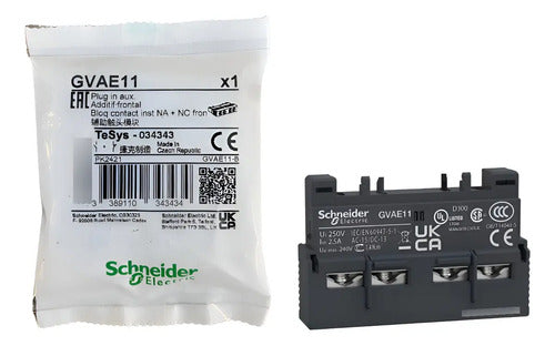 Contato Auxiliar Instantaneo Frontal P/ Gv2 Gv3 1naf Gvae11 240vca E 60vcc