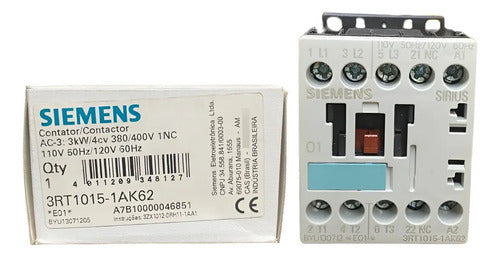 Contator 3rt1015-1ak62 110v Siemens 127v