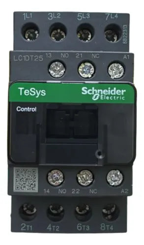 Contator 4p Tesys 12a 1na+1nf 24vca Lc1dt25b7 Schneider 24v