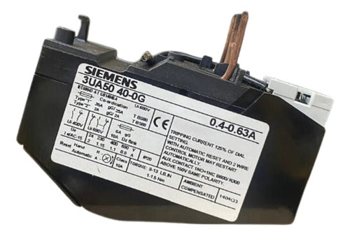 Rele De Sobrecarga 3ua5040-0g 0,4-0,63a Siemens -