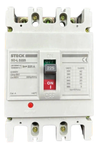 Disjuntor Tripolar 225a 690v Sdls225 Steck