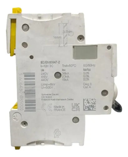 Disjuntor Acti9 Ic60l 3p Curva K 32a 440v A9f95332 Schneider