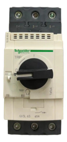 Disjuntor Motor 65a Manopla Rotativa Gv3l65 Schneider 690v 50-60hz