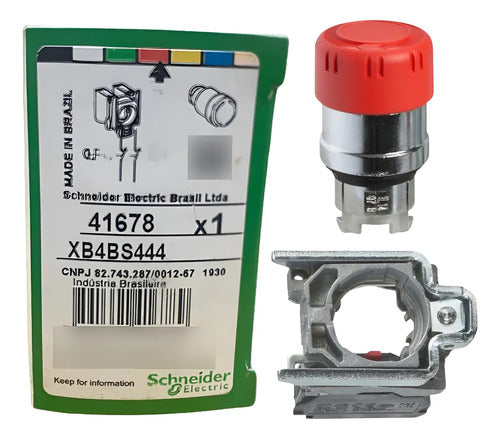 Cabeçote Para Botão E Corpo 2nf Xb4bs444 Vermelho Schneider Vermelho -