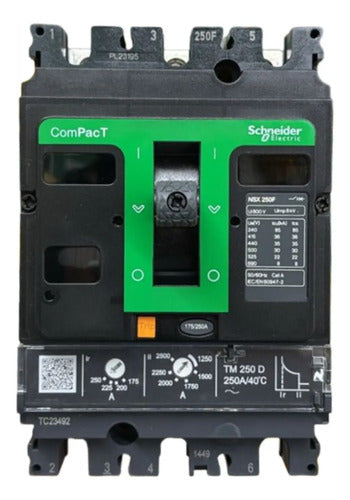 Disjuntor 3p Nsx250f-tmd250d 250a C25f3tm250 Schneider