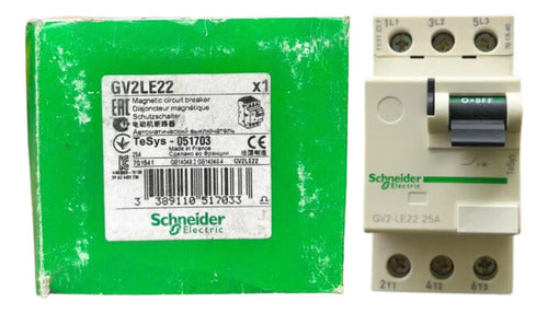 Disjuntor Motor Magnético Gv2le22 25a Schneider 690v 50 60 Hz