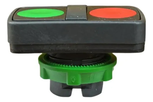 Kit Com 2 Peças: Cabeçote Vd/ Vm Zb5aa7340 Schneider Vermelho E Verde -