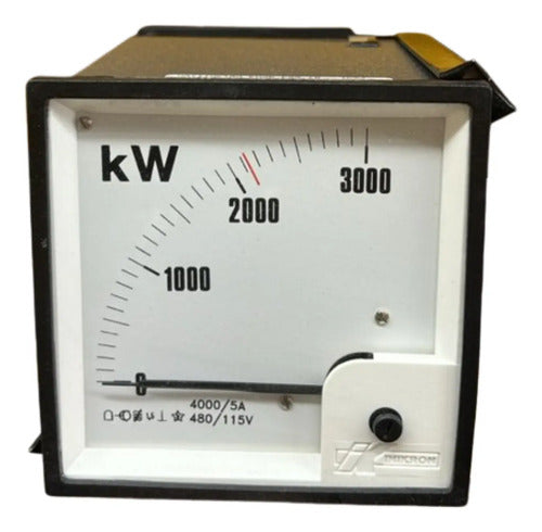 Wattimetro Ew96 Esq. 19 4000/5a 480/115v Trmv 2130kw Kron 440/115v