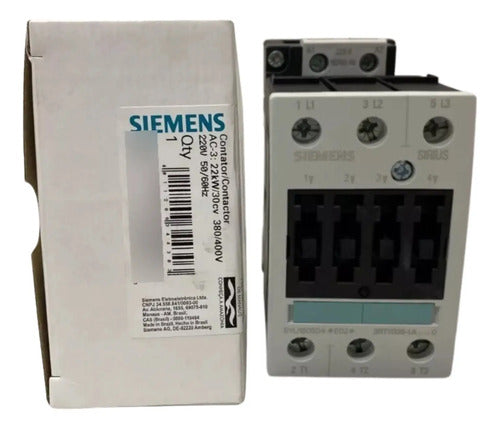 Contator 3rt1036-1an20 50a 220v Siemens 220v