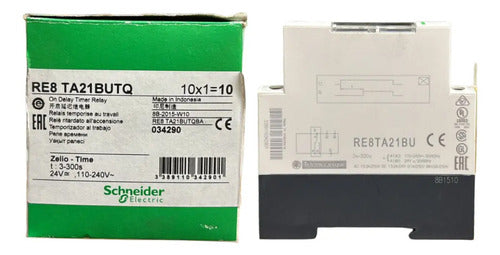 Rele Temporizador 3-300s 24vca/cc 110/220vca Re8ta21bu