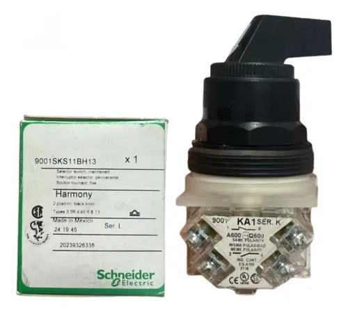 Comutador 30mm Plast Manopla Curta 2 9001sks11bh13 Schneider