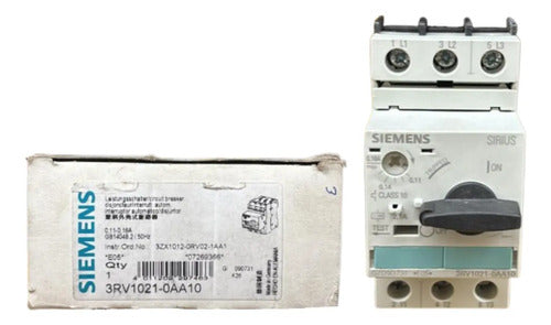 Disjuntor Motor 3rv1021-0aa10 0,11-0,16a Siemens Não Informado 50/60hz