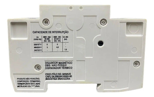Disjuntor 80a Curva C Bipolar 2p 5sx1280-1 Siemens