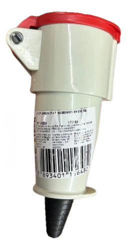 Kit Com 2: Acoplamento N3059 16a 2p+t 380/440v Vm Steck Vermelho