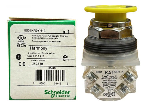 Botão 30mm Metálico Am Empurrar-puxar 9001kr9yh13 Schneider