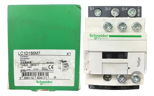 Contator Tripolar Lc1d186m7 18a 1na+1nf 220vca Schneider 220 Vca