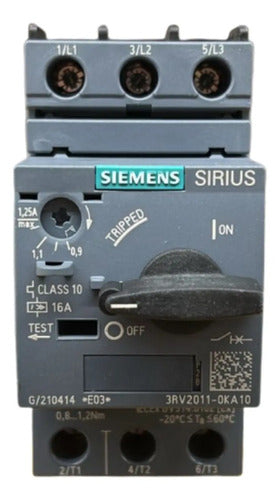 Disjuntor Motor 3rv2011-0ka10 0,9-1,25a Siemens Não Informado 50/60hz