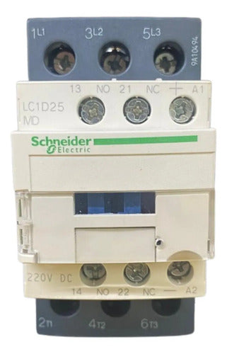 Contator Tesys 3p 25a Ac-3 220vcc 1na+1nf Lc1d25md Schneider 220v