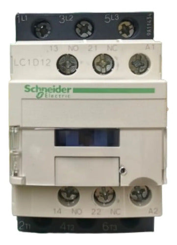 Contator Tripolar 12a 1na + 1nf 220vca Lc1d12m7 Schneider 220v Ca