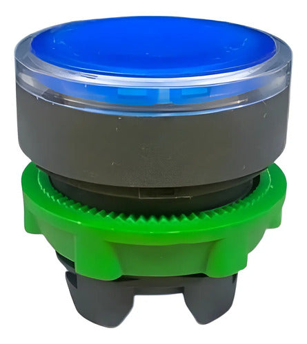 Cabeçote Para Botão Luminoso 22mm Azul Zb5aw363 Schneider Azul
