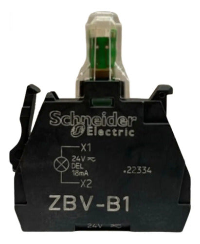 Kit Com 2: Blocos De Contato Led Branco Zbvb1 Schneider