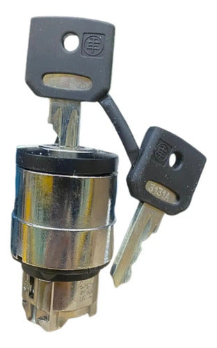 Cabecote Para Chave Seletora 22mm 2 Pos Zb4bg220 Schneider Metal Cromado
