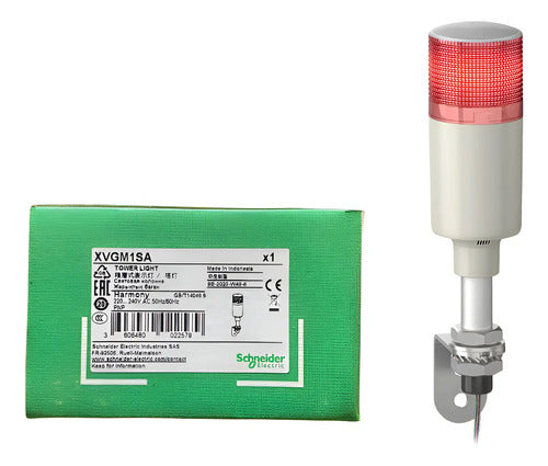 Coluna Luminosa Xvgm1sa 60mm Buzzer Led Vm 220v Schneider Vermelho 220 Vca