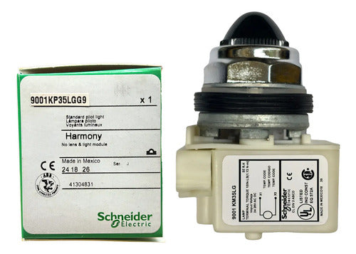 Sinaleiro 30mm Metálico Verde 9001kp35lgg9 Schneider Verde 24vca Cc
