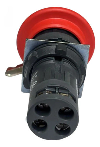Botao 22mm Plastico Monobloco 1na+1nf Xb7nh25 Schneider Vermelho 0