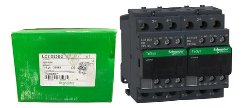 Chave Reversora 3p 25a 1na+1nf 24vcc Lc2d25bd Schneider 24vcc