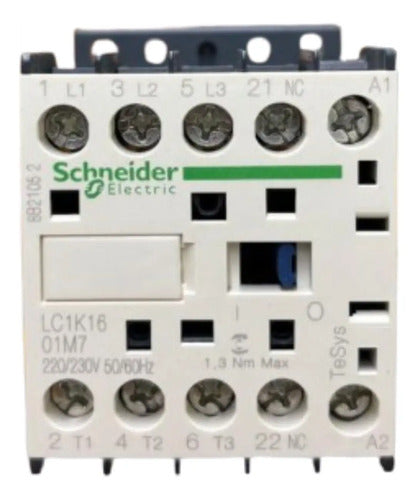 Contator Tripolar 16a 1nf 220vca Lc1k1601m7 Schneider 220vca