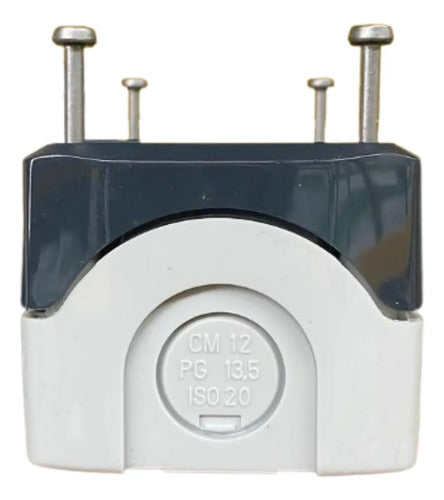 Botoeira De Comando 22mm 2 Furos Cinza Xald02 Schneider Cinza