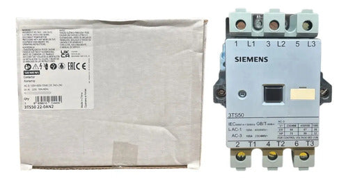 Contator 105a 220v 3ts5022-0an2 Siemens 220v
