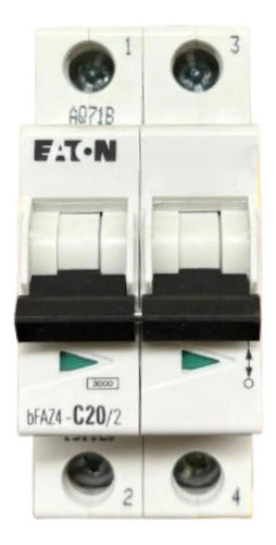 Disjuntor Bipolar Bfaz4-c20/2 20a Eaton -