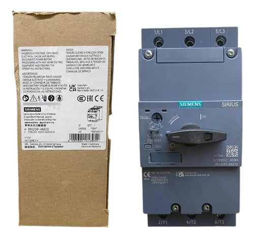 Disjuntor Motor Tripolar 57-75a 3rv2041-4ka10 Siemens - 50/60hz