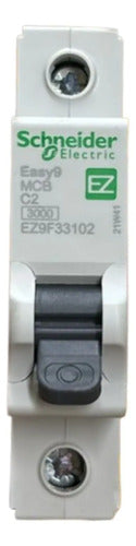 Kit Com 2 Peças: Disjuntor Unipolar Ez9f33102 2a Schneider