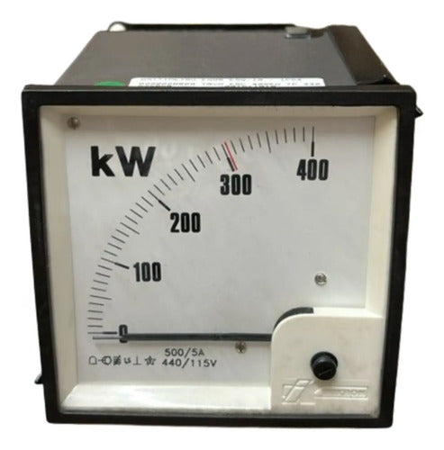Wattimetro Ew96 Esq.19 500/5a 440/115v Trmv Em 304kw Kron 440/115v