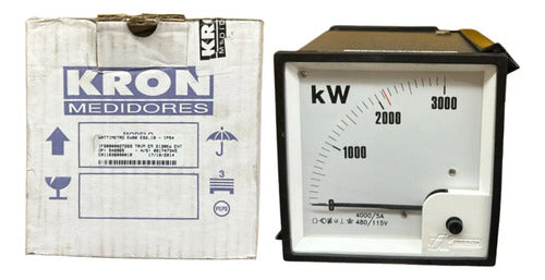 Wattimetro Ew96 Esq. 19 4000/5a 480/115v Trmv 2130kw Kron 440/115v