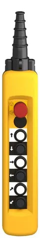 Botoeira Pendente Plástica Ø22mm 6 Botões Xaca6913 Schneider Amarelo